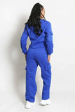 Jersey Sweatshirt & Wide Leg Cargo Set