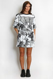 Leopard Print Sports Stripe Top & Shorts Set