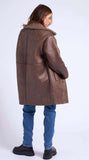 Chocolate Mid Length Bonded Coat