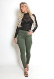 Cargo Denim Skinny Jeans