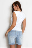 Studded Padded Shoulder Top