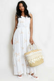 Tassel Oversized Wicker Tote Bag