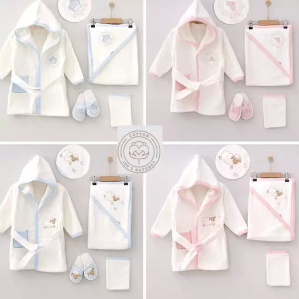 100% Cotton Boy's and Girl's Bath Set