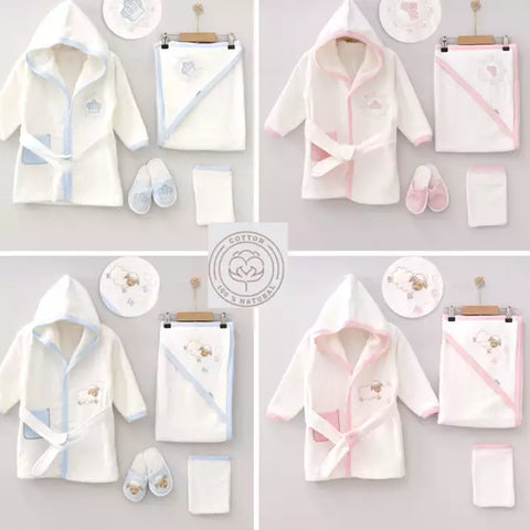 100% Cotton Boy's and Girl's Bath Set