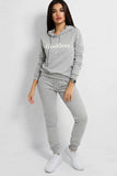 Grey GODDESS Printed Hooded Loungewear Set