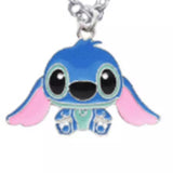 Lilo and Stitch Ohana Enamel Silver Pendant Necklace