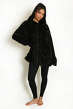 Longline Teddy Zip Hoodie