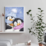 Christmas Penguin Diamond Art