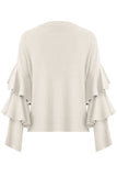 Layered Sleeve Knitted Jumper