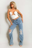 Ruched Underwired Bandeau Top