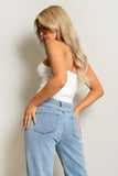 Ruched Underwired Bandeau Top
