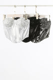 Sequin Metallic Corset Top
