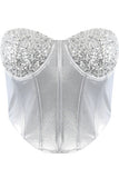 Sequin Metallic Corset Top