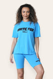 Ladies White Fox Offstage Lounge Cycling Short Set