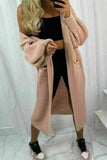 Longline Balloon Sleeve Knitted Cardigan