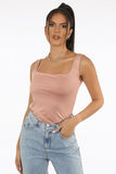 Square Neck Crop Tops