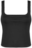 Square Neck Crop Tops