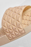 Beige Pyramid Padded Sliders