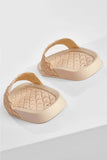 Beige Pyramid Padded Sliders