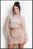 Sparkly Top & Skirt Set