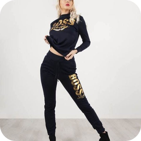 Plus Size Boss Lady Tracksuit