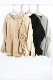 Hoodie with Ruched Sleeves