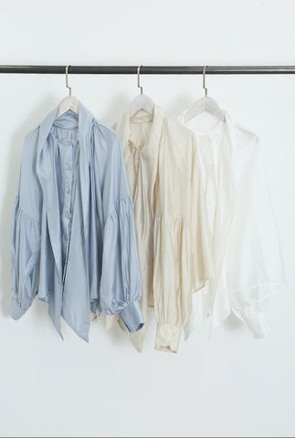 Satin Pussy Bow Blouse