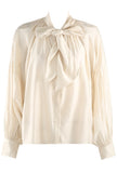 Satin Pussy Bow Blouse