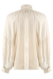 Satin Pussy Bow Blouse