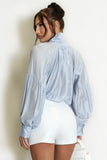 Satin Pussy Bow Blouse
