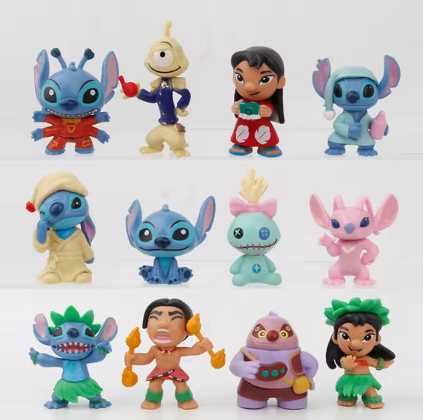 Lilo And Stitch 12 Piece Figure Set