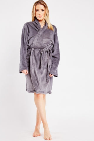 Fleeced Dressing Gown