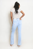 Ripped Straight Fit Denim Jeans