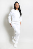 Jersey Sweatshirt and Wide Leg Cargo Set
