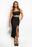 Diamante Wrap Around Bandeau Dress