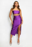 Diamante Wrap Around Bandeau Dress