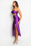 Diamante Wrap Around Bandeau Dress