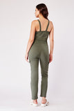 Pocket Flaps Side Fitted Jumpsuit