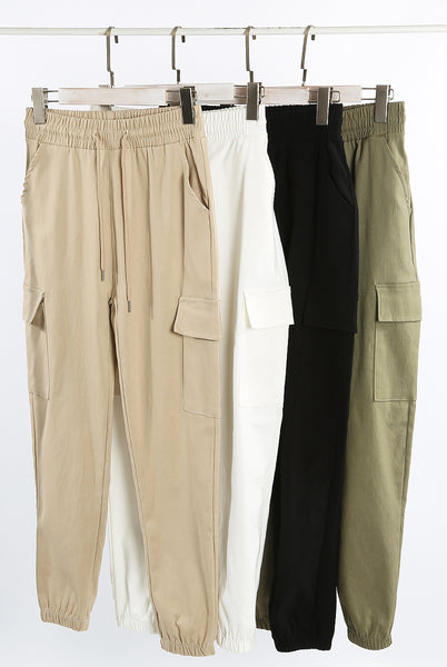 Elasticated Cuff Cargo Trouser