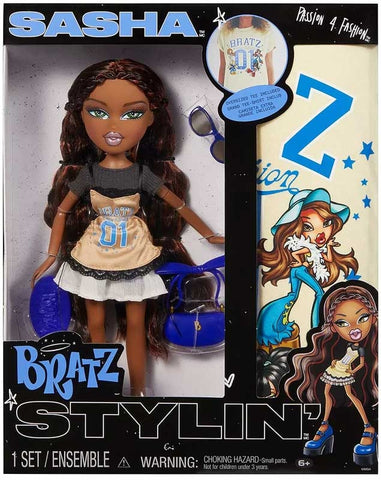 Bratz Stylin Doll-sasha With T-shirt