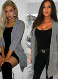 Check Blazer 3/4 Length Sleeves