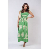 Sleeveless Flowy Tribal Print Summer Maxi Dress