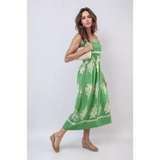 Sleeveless Flowy Tribal Print Summer Maxi Dress