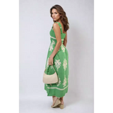 Sleeveless Flowy Tribal Print Summer Maxi Dress