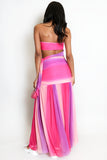 Starfish Tie Bandeau Top And Maxi Skirt Set