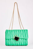 Quilted Metallic Detail Bag