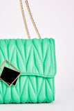 Quilted Metallic Detail Bag