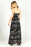 Floral Playsuit With Maxi Overlay