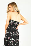 Floral Playsuit With Maxi Overlay