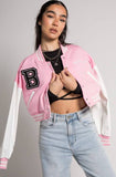 Crop Baseball Style Jacket